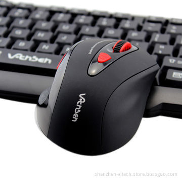Hot selling wireless keyboard and mouse combo, fashion and multimedia design